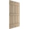 Ekena Millwork Rustic Four Board Spaced Board-n-Batten Rough Sawn Faux Wood Shutters, 23 1/2"W x 62"H SHUBSS23X62RSPR - alternate 15